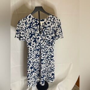 Monteau Blue and White Floral Dress